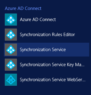 manual synchronization of Azure AD connect