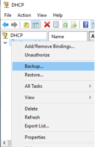 DHCP backup powershell