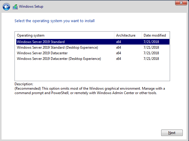install activer directory with powershell server 2019