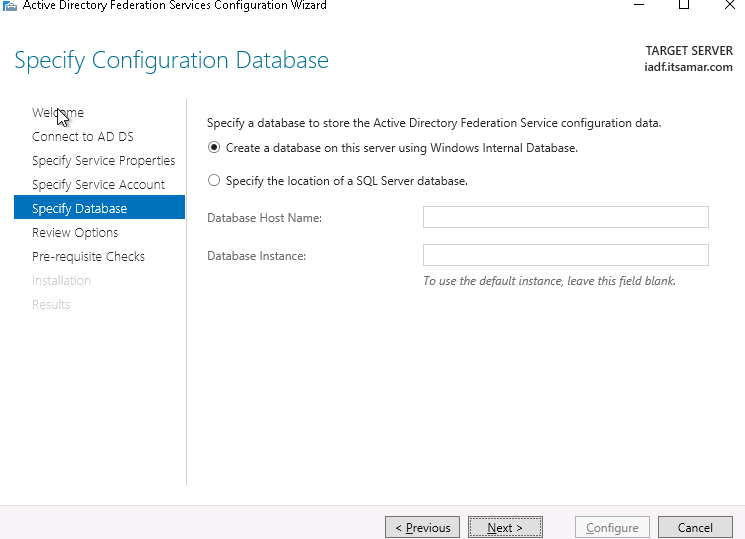 Install ADFS in server 2019